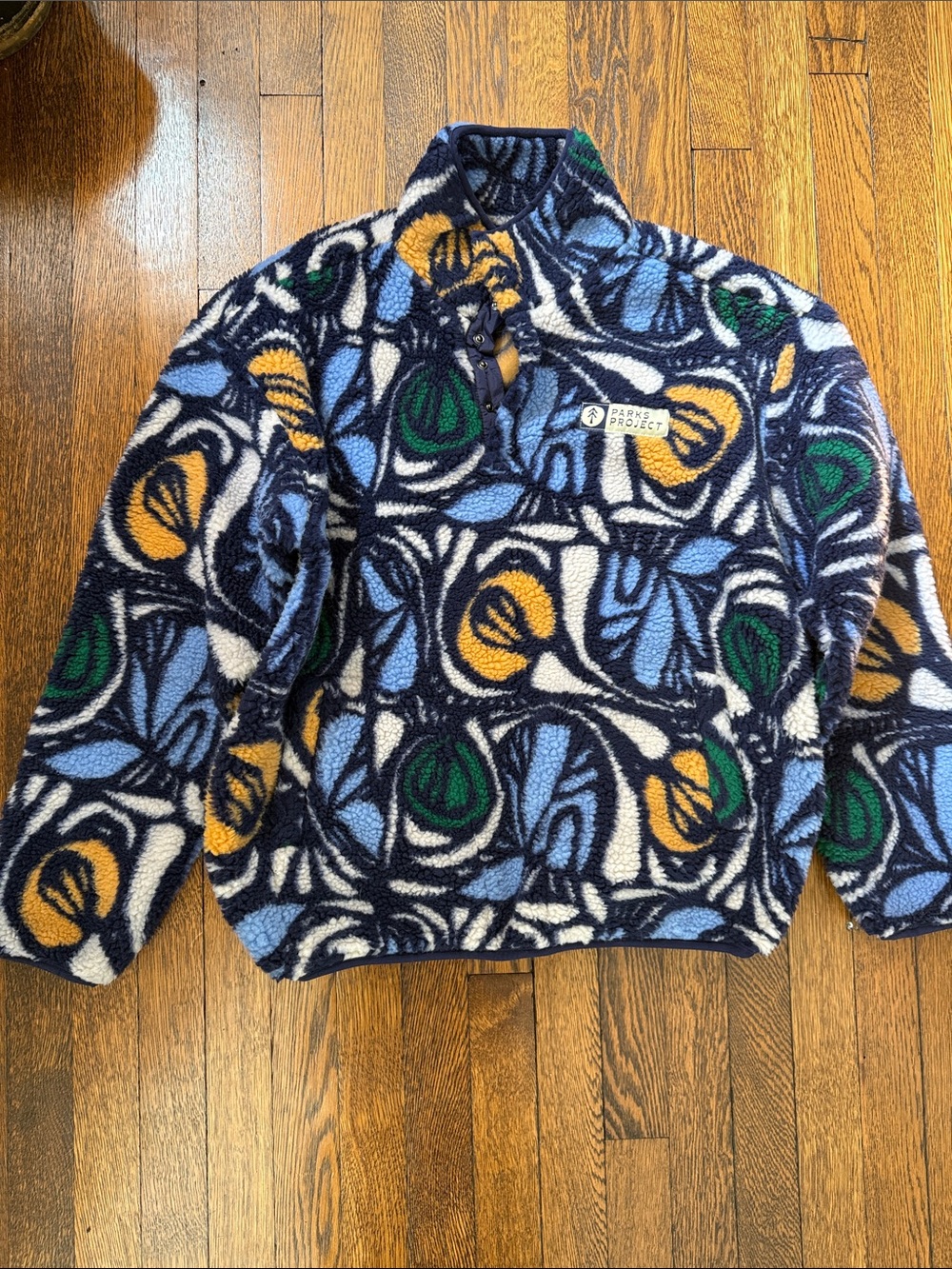 Parks Project Wonderland Trail High Pile Fleece, NWOT, Medium, Blue